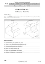 Sauberkeit beim technischen Zeichnen - Lerntheke - Lerntheke zur Isometrischen Darstellung nach DIN 5 - AWT