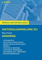Frisch, Max: Andorra - Materialsammlung - Digitales Zusatzmaterial für den direkten Einsatz in der Klasse - Deutsch