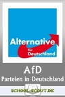 Arbeitsblätter Parteien in Deutschland: Alternative für Deutschland (AfD) - Arbeitsblätter zum politischen System der BRD - Sowi/Politik