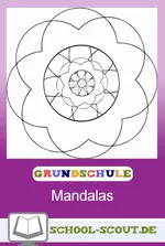 Mandalas in verschiedenen Schwierigkeitsgraden - Kinder gezielt fördern - Deutsch