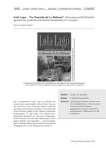 Lola Lago - "La llamada de La Habana" (2. Lernjahr) - Eine spannende Kriminalgeschichte produktionsorientiert bearbeiten - Spanisch