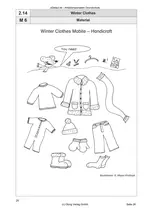 Winter Clothes - Winterkleidungsstücke im Englischunterricht der Grundschule - Kreative Ideenbörse Sachunterricht Englisch - Englisch