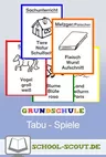 Tabu - Spiel zum Thema Schule - Erkläre clever! - Sachunterricht