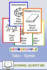 Tabu - Spiel zum Thema Tiere - Erkläre clever! - Sachunterricht