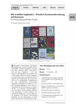 Wir erstellen Lapbooks! - Ein fächerübergreifendes Projekt (Klasse 9/10) - Kreative Auseinandersetzung mit Jugendbüchern - Deutsch