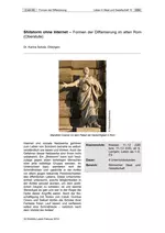Shitstorm ohne Internet (Oberstufe) - Formen der Diffamierung im alten Rom - Latein