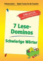 7 Lese-Dominos: Schwierige Wörter - Lese-Dominos - einfach, klar und günstig - Deutsch