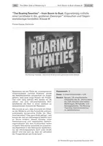 The Roaring Twenties - from Boom to Bust - Geschichte bilingual - Mit einer Lerntheke in die goldenen Zwanziger eintauchen (Klasse 9) Inklusive Powerpoint-Präsentation - Geschichte