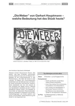 "Die Weber" von Gerhart Hauptmann - Literatur entdecken - Welche Bedeutung hat das Stück heute? - Deutsch