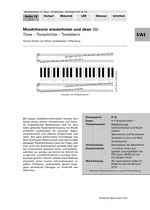 Musiktheorie wiederholen und üben - Unterrichtseinheit für das Gymnasium - Töne - Tonschritte - Tonleitern, Intervalle - Dreiklänge - Kadenzen - Musik