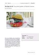 Essen plastisch gestalten und fotografisch inszenieren - Das Auge isst mit - Kunst/Werken