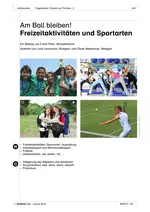 DaF/DaZ: Am Ball bleiben! Freizeitaktivitäten und Sportarten - Tagesablauf, Freizeit und Termine - DaF/DaZ