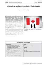 Canada at a glance (Niveau B1) - Country fact sheets - Englisch