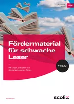Fördermaterial für schwache Leser 5-6 - Mit kurzen, einfachen und altersangemessenen Texten - Deutsch