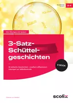 3-Satz-Schüttelgeschichten - 30 einfache Geschichten - zweifach differenziert - Lösungen zur Selbstkontrolle - Deutsch