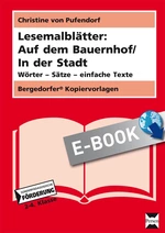 Lesemalblätter: Auf dem Bauernhof / In der Stadt - Wörter - Sätze - einfache Texte - Deutsch