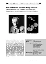 Mars, Saturn und Venus am Klang erkennen (mit 9 MP3-Dateien) - Die Orchestersuite "Die Planeten" von Gustav Holst - Musik