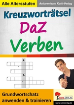 Kreuzworträtsel DaF / DaZ - VERBEN - Grundwortschatz anwenden und trainieren - DaF/DaZ