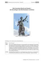 Hier herrschen Recht und Gesetz - Die Grundlagen des Rechtsstaates verstehen - Sowi/Politik