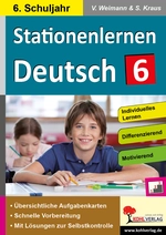 Stationenlernen Deutsch / Klasse 6 - Individuelles Lernen - Differenzierend - Motivierend - Deutsch