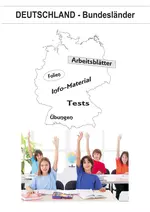 Deutschland-Bundesländer - Arbeitsblätter, Folien, Tests, Übungen und Info-Material - Erdkunde/Geografie