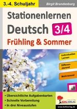 Stationenlernen Deutsch / Frühling & Sommer - Individuelles Lernen, differenzierend und motivierend - Deutsch
