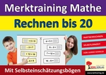 Merktraining Mathe Rechnen bis 20 - Partnerrechnen mit Selbsteinschätzungsbögen - Mathematik