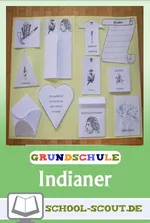 Lapbook: Indianer - Unterrichtsmaterial & Vorlagen - Sachunterricht für die 3. oder 4. Klasse leicht gemacht - Sachunterricht