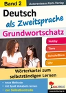 Deutsch als Zweitsprache - Grundwortschatz: Hobby, Tiere, Schule/Beruf, Uhr - Wörterkartei zum selbstständigen Lernen - DaF/DaZ