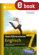 Auer Führerscheine Englisch Klasse 7 - Schnell-Tests zur Erfassung von Lernstand und Lernfortschritt - Englisch