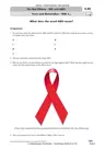 The Red Ribbon - HIV and AIDS - Fächerübergreifende Zusammenarbeit zwischen Englisch- und Biologielehrkräften - Englisch