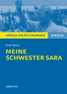 Weiss, Ruth: Meine Schwester Sara - Textanalyse und Interpretation zu - Lernhilfen für einen erfolgreichen Realschulabschluss - Deutsch
