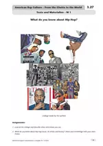 American Rap Culture – From the Ghetto to the World - Geschichte der Musik - und ein Blick auf das Leben im Ghetto - Englisch