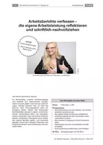 Arbeitsberichte verfassen - Die eigene Arbeitsleistung reflektieren und schriftlich nachvollziehen - Deutsch