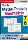 Mathe-Tandem Geometrie - Partnerrechnen im 7.-8. Schuljahr - 11 Partnerkarten für 24 Schüler - Mathematik