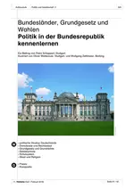 DaF/ DaZ: Bundesländer, Grundgesetz und Wahlen (Aufbaustufe) - Politik in der Bundesrepublik kennenlernen - DaF/DaZ