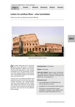 Leben im antiken Rom - eine Lerntheke - 10 Stationenlernen mit Lernerfolgskontrolle - Geschichte