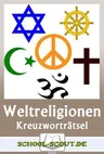 Kreuzworträtsel: Die Weltreligionen - Arbeitsblätter Religion - Religion