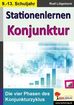 Stationenlernen Konjunktur - Die vier Phasen des Konjunkturzyklus - Sowi/Politik
