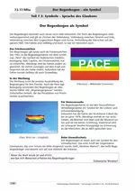 Der Regenbogen – ein Symbol: Symbole – Sprache des Glaubens - Unterrichtsmaterialien zum Download Arbeitsblätter - Religion