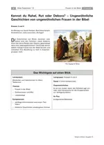 Das Alte Testament: Kennst du Rahel, Rut und Debora? - Ungewöhnliche Geschichten von ungewöhnlichen Frauen in der Bibel - Religion