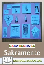 Lapbook: Sakramente - Unterrichtsmaterial & Vorlagen - Fächerübergreifender Unterricht  für die Klassen 3 bis 4 leicht gemacht - Religion