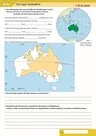 Atlasarbeit Australien Topographie und Antarktis - Kopiervorlagen Australien und Antarktis - Erdkunde/Geografie
