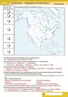 Interaktive Atlasarbeit Nordamerika Topographie - Arbeitsblätter mit stummen Karten und Aufgaben zur Verwendung mit einem Atlas - Erdkunde/Geografie