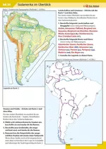 Atlasarbeit Südamerika Topographie - Arbeitsblätter (meist mit stummen Karten) zur Topographie Südamerikas - Erdkunde/Geografie