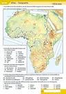 Interaktive Atlasarbeit Afrika Topographie - Kopiervorlagen Erdkunde / Geografie - Erdkunde/Geografie