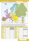 Europa – Staaten - interaktive Arbeitsblätter - Kopiervorlagen Erdkunde / Geografie - Erdkunde/Geografie
