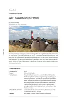 Sylt – Ausverkauf einer Insel? - Tourismus - Texte, Karten, Farbfolie, Fotos, Statistiken, Diagramme - Erdkunde/Geografie