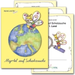 Sparpaket: Myrtel auf Schatzsuche (3. Klasse) - 3 Ländermodule und Schatzkarte: Italien, Frankreich und Irland - Deutsch