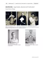 (Zeit-)Porträts – August Sanders „Menschen des 20. Jahrhunderts“ - Objektanalyse im Kunstunterricht - Kunst/Werken